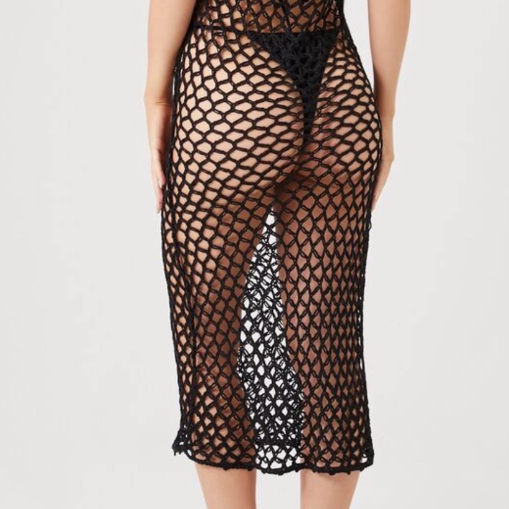 Fishnet beach cover up dress - Picture 8 of 8